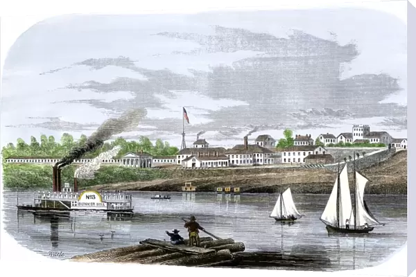 US Navy base in Memphis, Tennessee, 1850s