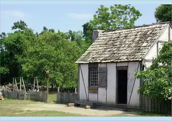 Colonial house at Charles Towne Landing, South Carolina