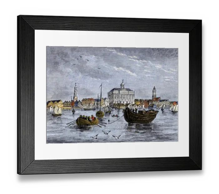 Framed Print : Charleston, South Carolina, 1780 Framed Print : Charleston, South Carolina, 1780
