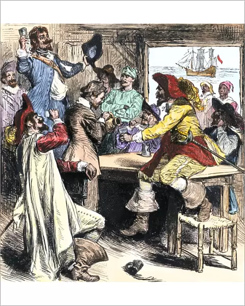 Pirates in Charleston, South Carolina, 1700s