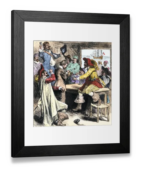 Framed Print : Pirates in Charleston, South Carolina, 1700s Framed Print : Pirates in Charleston, South Carolina, 1700s
