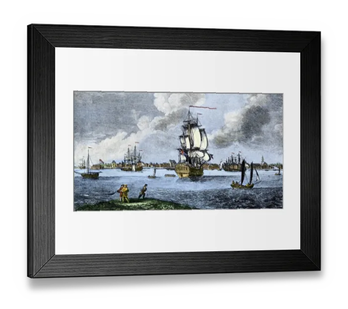 Framed Print : Charleston, South Carolina, 1700s Framed Print : Charleston, South Carolina, 1700s