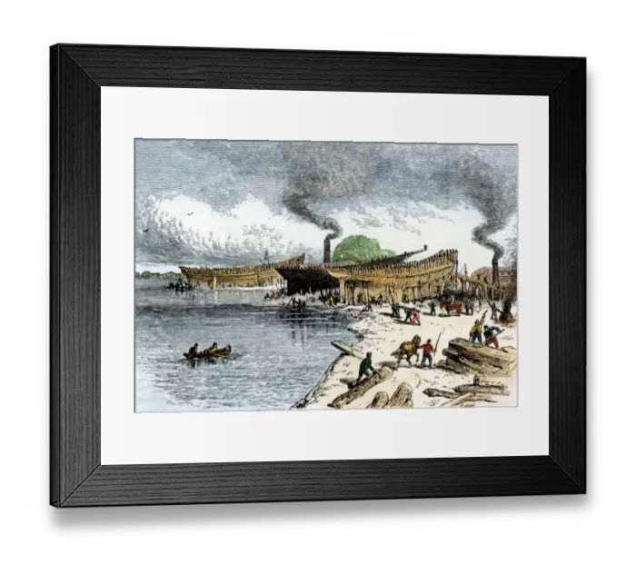 Framed Print : Colonial shipyard Framed Print : Colonial shipyard