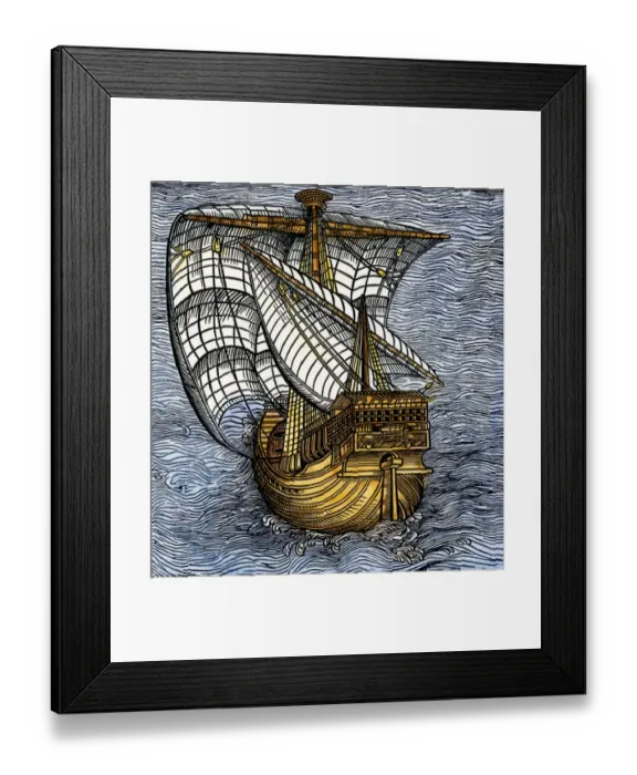 Framed Print : Spanish caravel