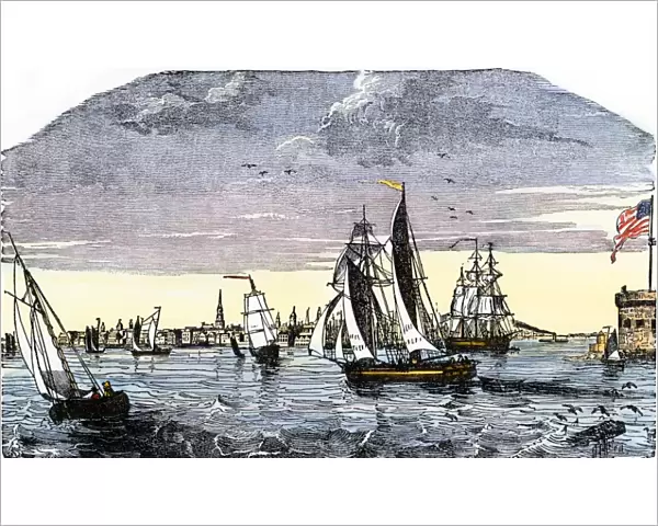Port of Charleston, South Carolina, 1840s
