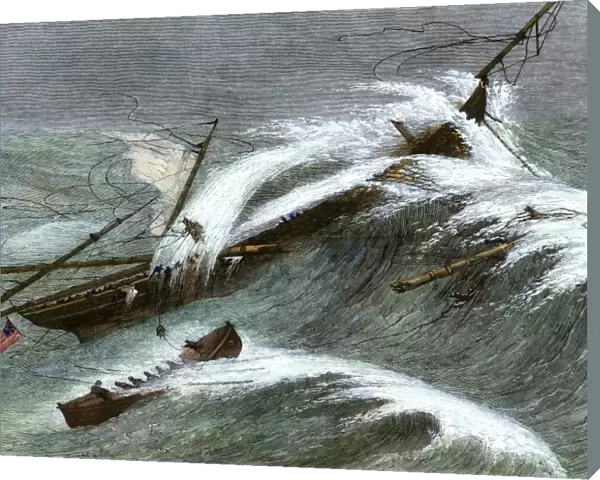 Ship Alarm wrecked off the Irish coast, 1866