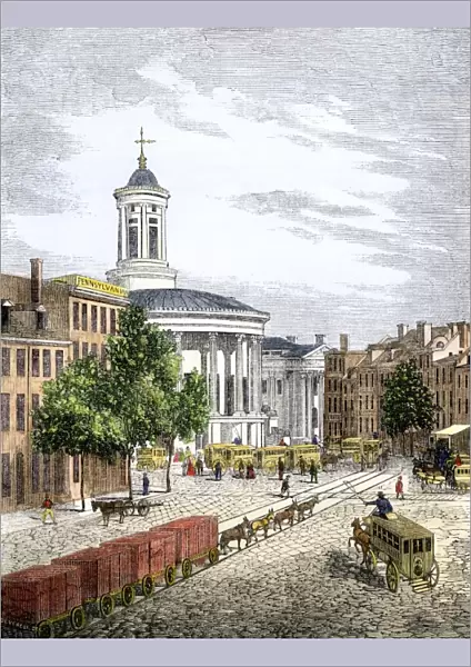 Center of Philadelphia, 1850s