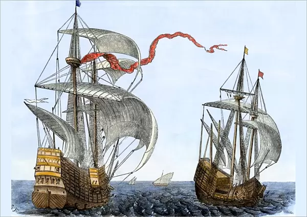 Dutch galleons, 1600s