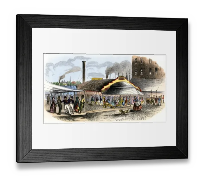 Framed Print : Philadelphia Fish Market, 1850s Framed Print : Philadelphia Fish Market, 1850s
