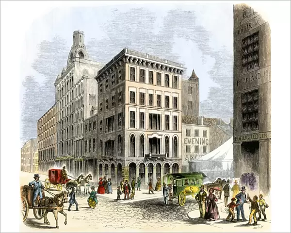 Philadelphia commercial district, 1850s