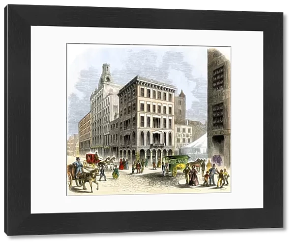 Philadelphia commercial district, 1850s