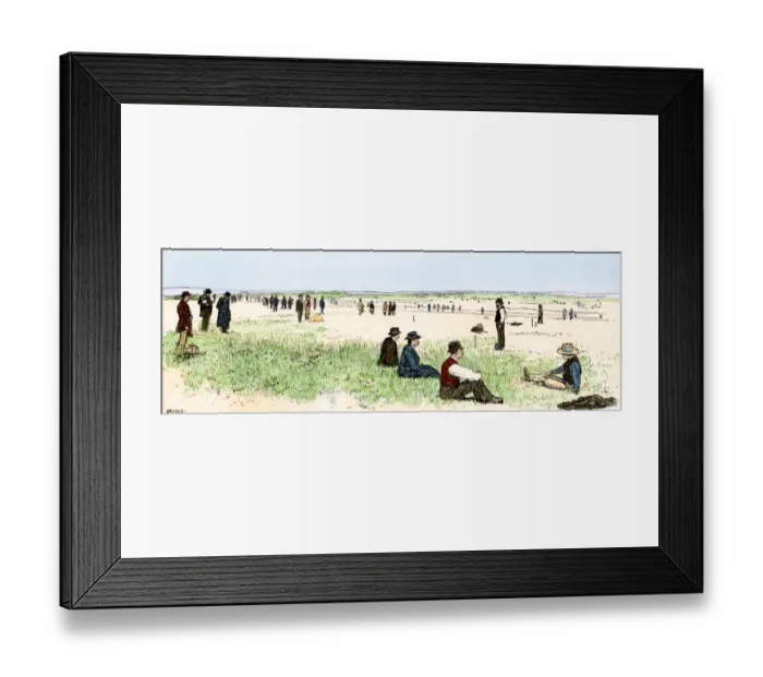 Framed Print : Guthrie, Oklahoma, opened to settlers, 1889