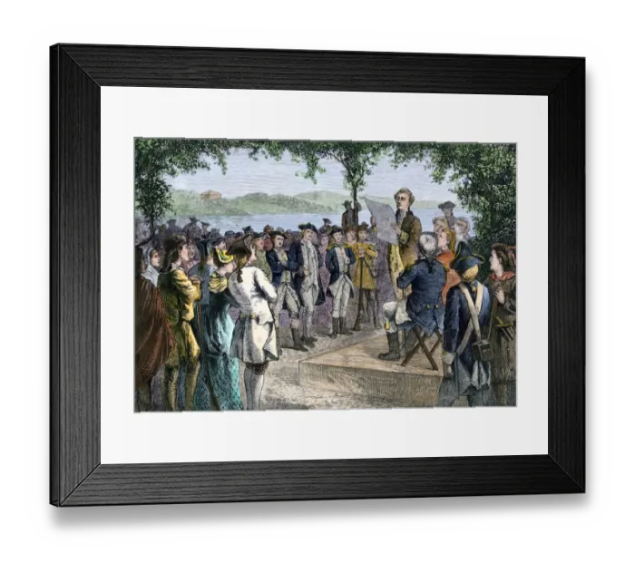 Framed Print : Ohio Territory government established at Marietta, 1788 Framed Print : Ohio Territory government established at Marietta, 1788
