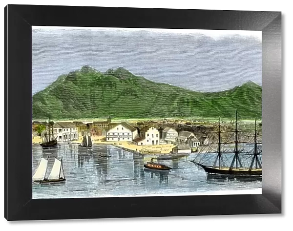 Port of Honolulu, 1870s