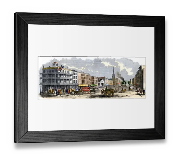 Framed Print : Syracuse, New York, 1850s Framed Print : Syracuse, New York, 1850s