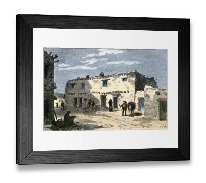 Framed Print : Oldest house in the US, Santa Fe, New Mexico