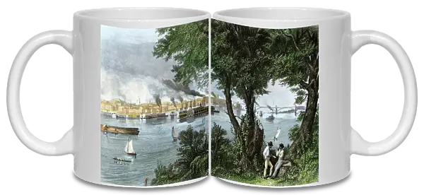 St. Louis on the Mississippi River, 1870s