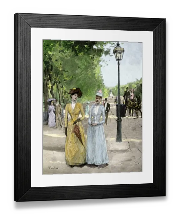 Framed Print : Washington DC on a summer afternoon, 1890 Framed Print : Washington DC on a summer afternoon, 1890