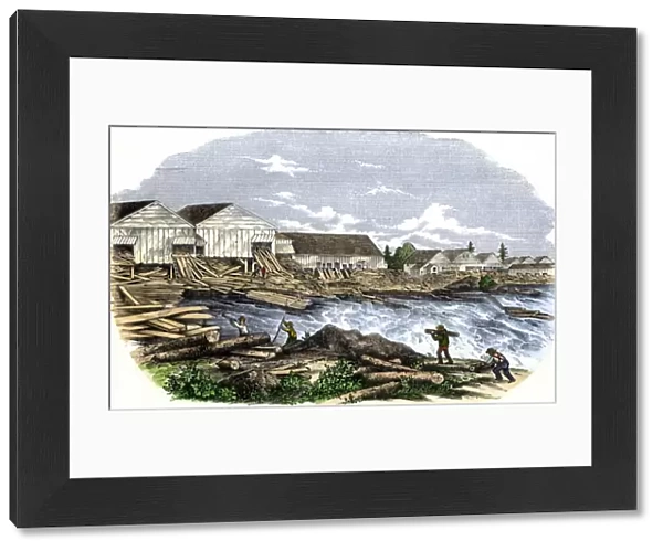 Sawmills in Maine, 1850s