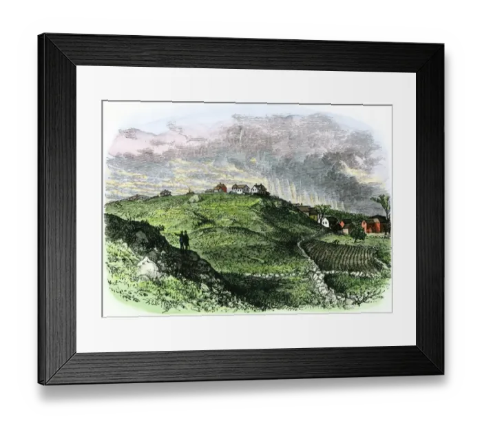 Framed Print : Witches Hill in Salem, Massachusetts Framed Print : Witches Hill in Salem, Massachusetts