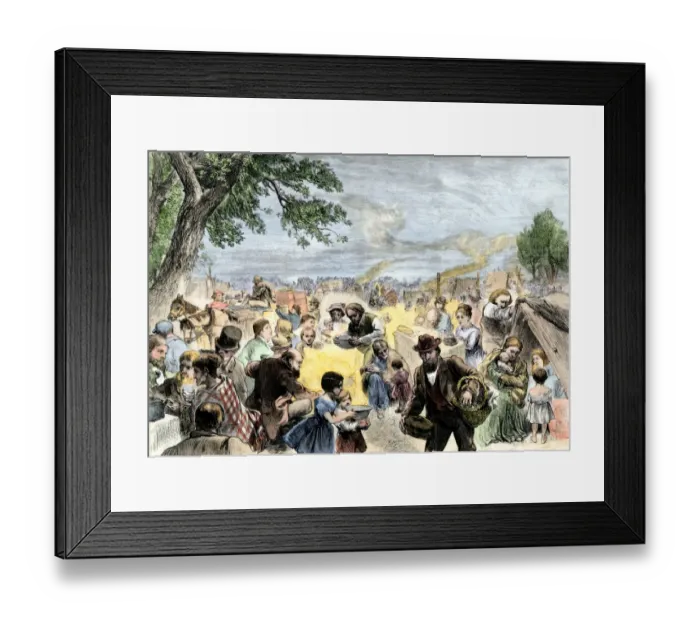 Framed Print : Refugees from the Chicago Fire, 1871 Framed Print : Refugees from the Chicago Fire, 1871