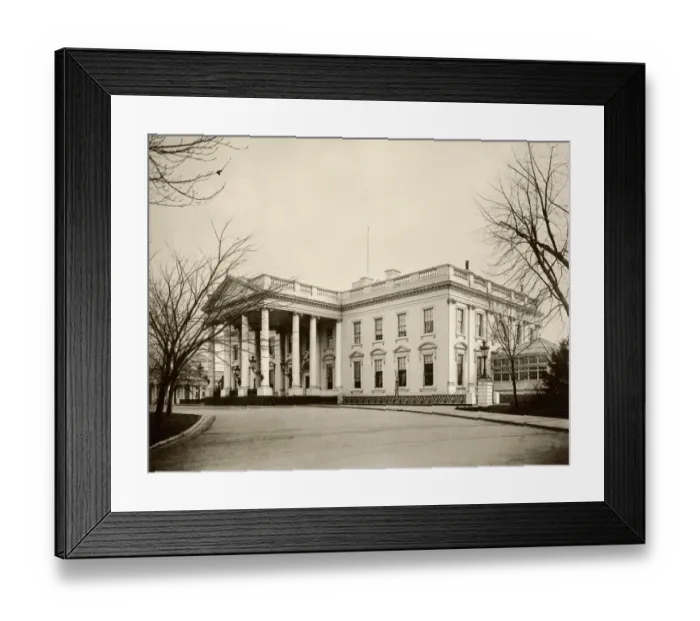 Framed Print : White House in the 1890s Framed Print : White House in the 1890s