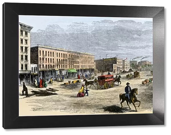 Downtown Chicago, 1850s
