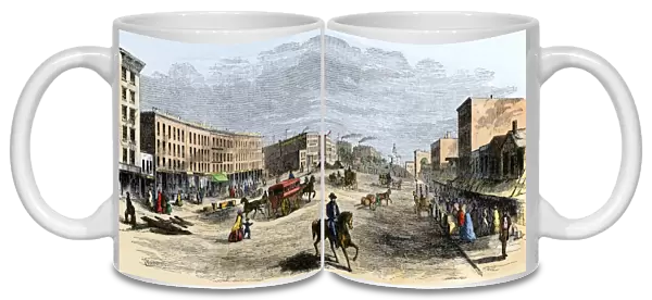 Downtown Chicago, 1850s