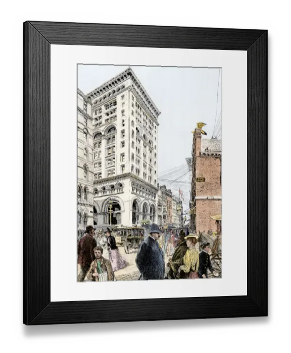 Framed Print : Boston, Massachusetts, in the 1890s Framed Print : Boston, Massachusetts, in the 1890s