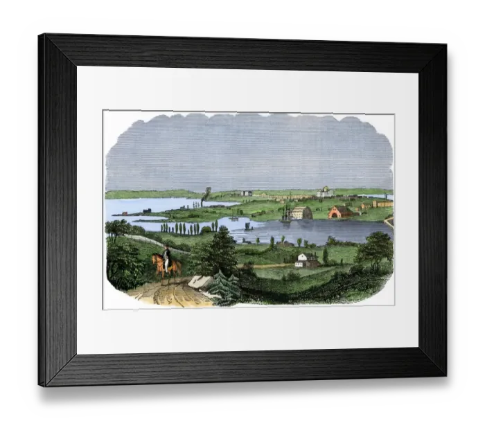 Framed Print : Washington DC in the 1840s Framed Print : Washington DC in the 1840s