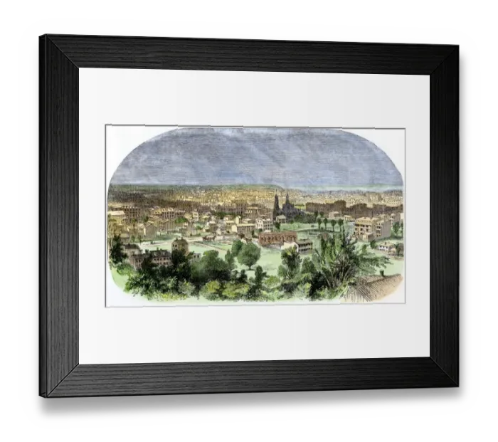 Framed Print : Washington DC about 1860