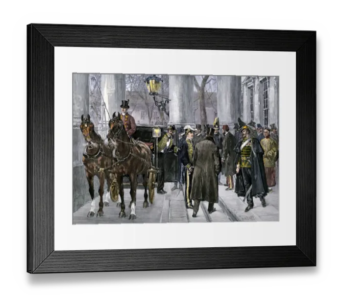Framed Print : New Years reception at the White House, 1880s Framed Print : New Years reception at the White House, 1880s