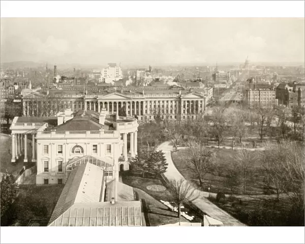 White House and Treasury Building, 1890s