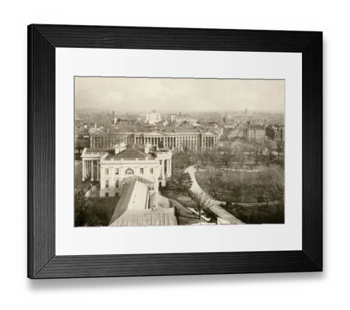 Framed Print : White House and Treasury Building, 1890s Framed Print : White House and Treasury Building, 1890s