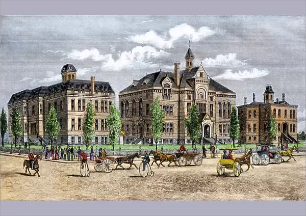 State capitol in Boise, Idaho, late 1800s