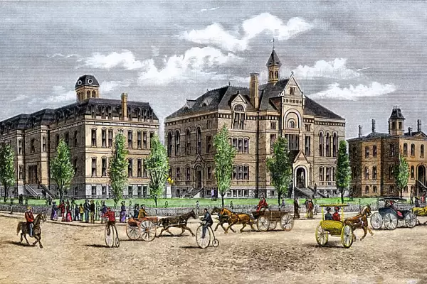 State capitol in Boise, Idaho, late 1800s