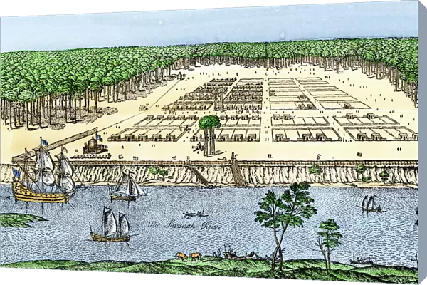 Colonial Savannah, Georgia, 1700s
