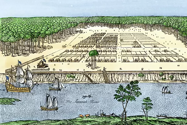 Colonial Savannah, Georgia, 1700s