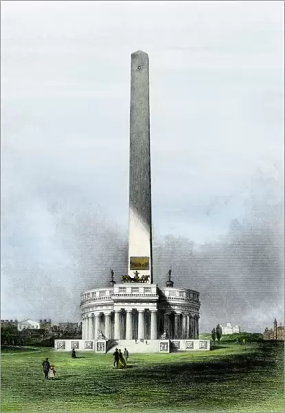 Early design for the Washington Monument, 1860s
