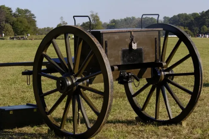 Framed Print : 19th-century artillery caisson