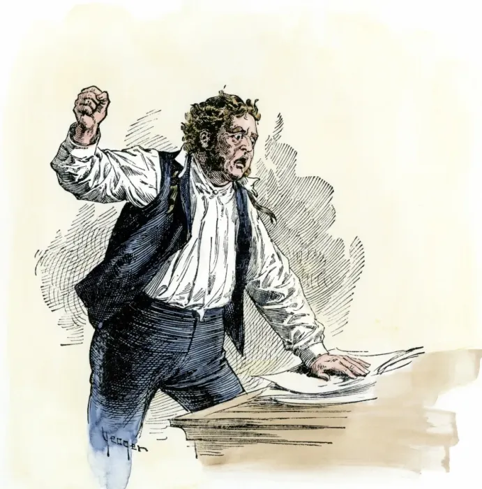 Framed Print : Abolitionist Elijah P. Lovejoy denouncing slave owners before the US Congress