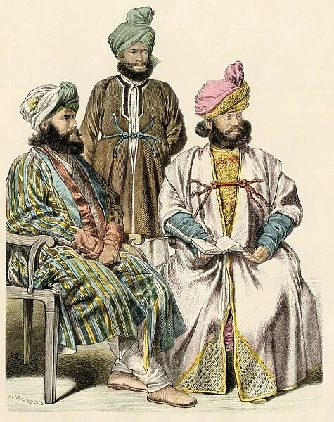 Afghan men, 1800s