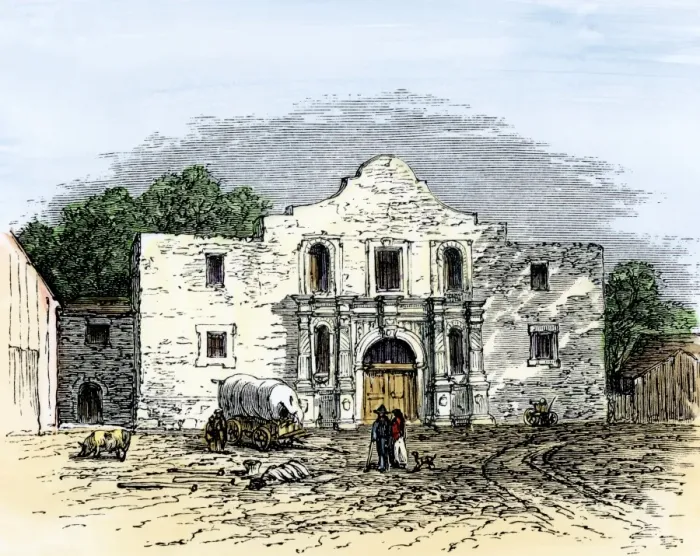 Framed Print : The Alamo, 1800s