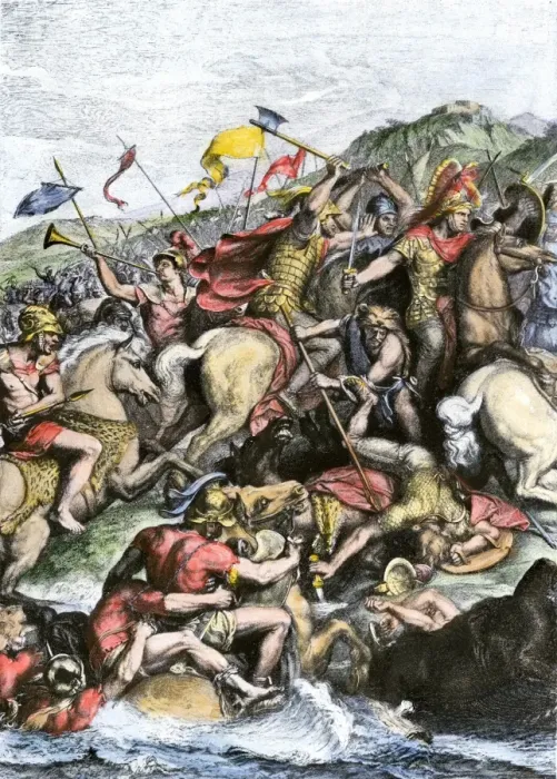 Framed Print : Alexanders charge at Granicus Framed Print : Alexanders charge at Granicus