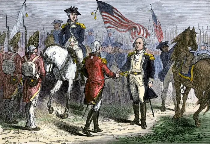 Framed Print : American General Benjamin Lincoln receiving Lord Cornwalliss sword from British Framed Print : American General Benjamin Lincoln receiving Lord Cornwalliss sword from British