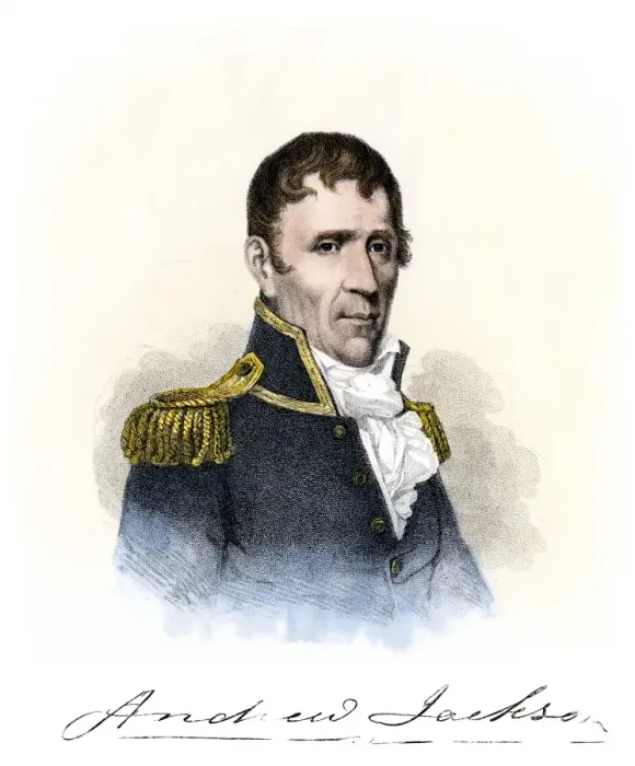Framed Print : Andrew Jackson in uniform, 1815