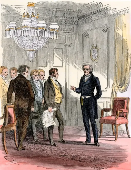 Framed Print : Andrew Jackson in the White House Framed Print : Andrew Jackson in the White House