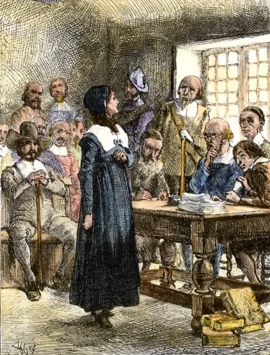 Framed Print : Anne Hutchinson sentenced to be banished from Massachusetts Bay Colony Framed Print : Anne Hutchinson sentenced to be banished from Massachusetts Bay Colony