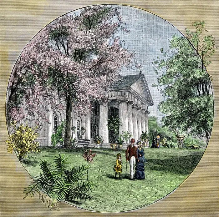 Framed Print : Arlington House, residence of Robert E Framed Print : Arlington House, residence of Robert E