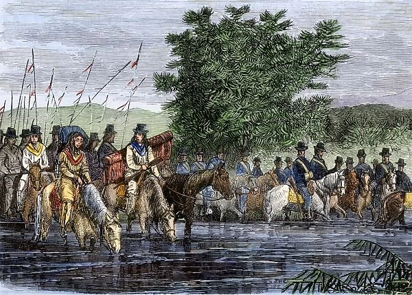 US Army at Rosebud Creek, before defeat by Crazy Horse, 1876